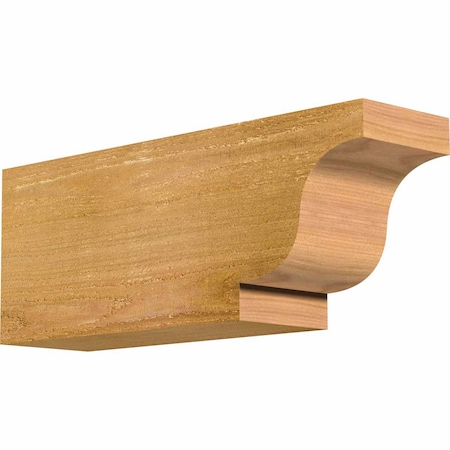 Ekena Millwork Newport Rough Sawn Rafter Tail, Western Red Cedar, 4"W x 6"H x 16"L RFT04X06X16NEW00RWR